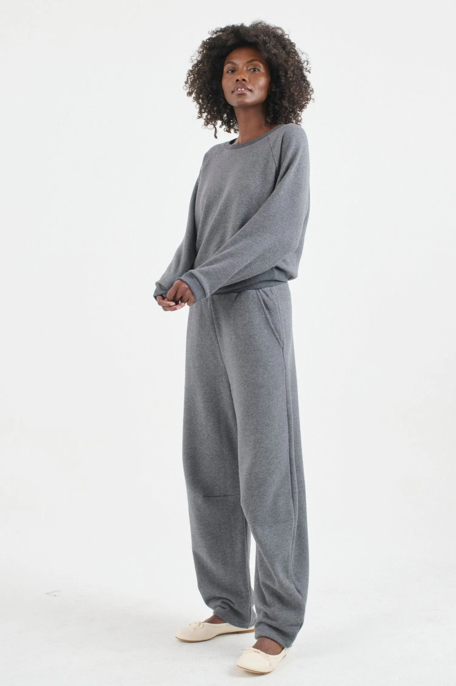 The Arc Lounge Pant in Deep Grey sold by Jamie Haller