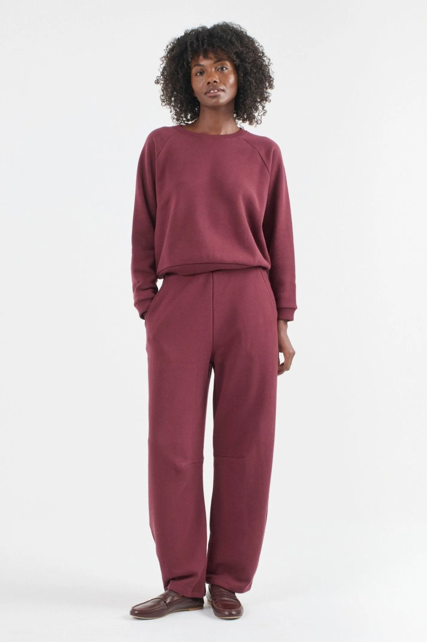 The Arc Lounge Pant in Cherry Cola sold by Jamie Haller product image thumbnail 5