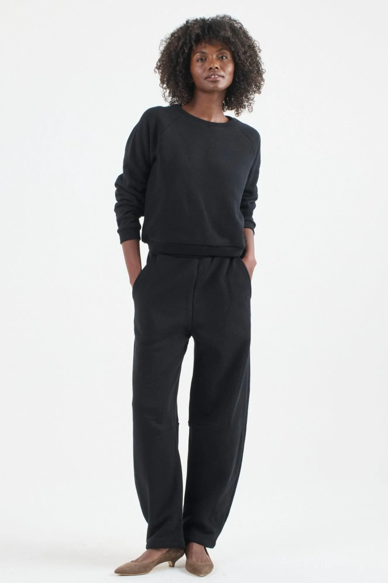 The Arc Lounge Pant in Black sold by Jamie Haller