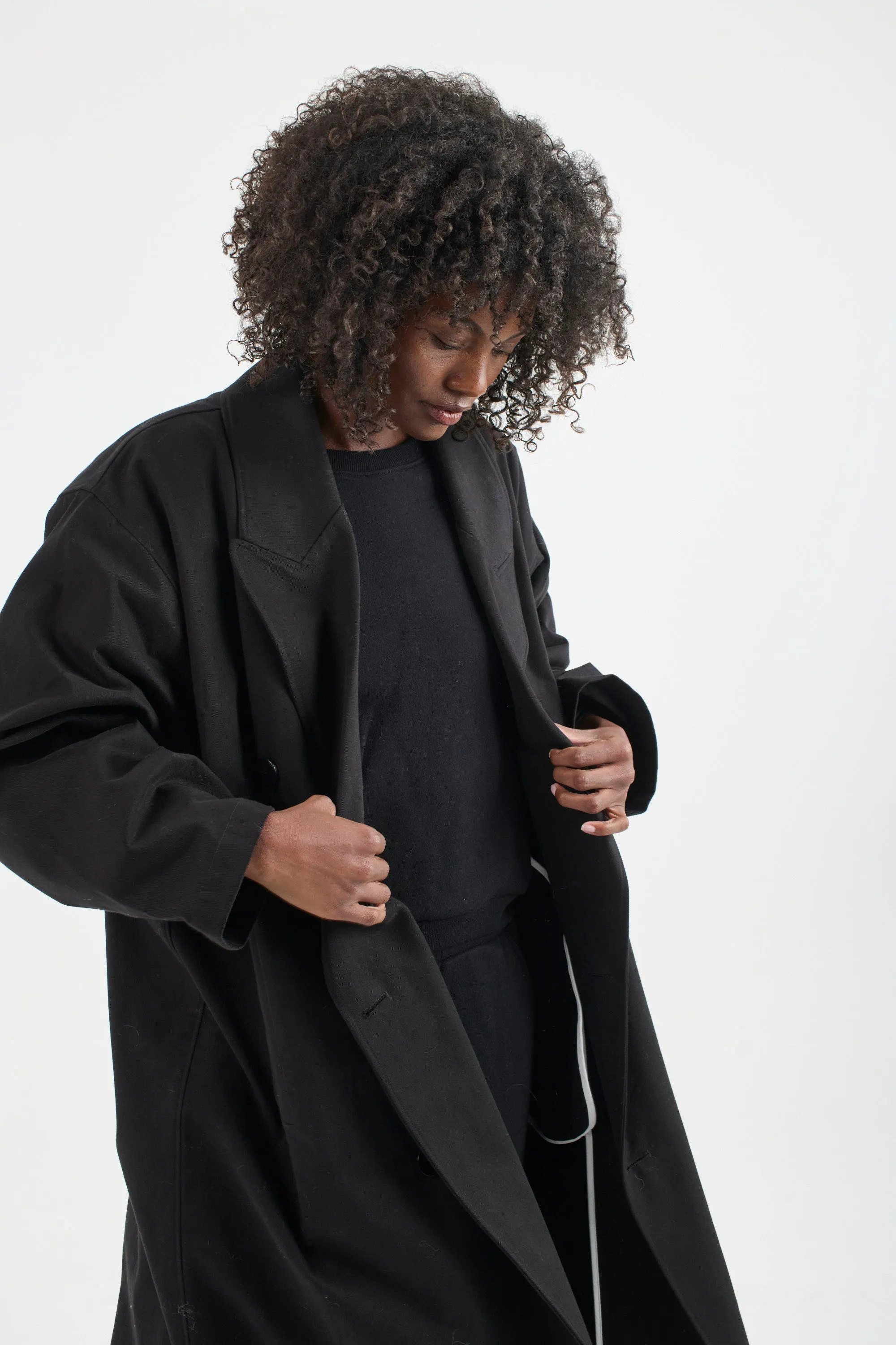 The Baggy Trench Coat in Black sold by Jamie Haller product image thumbnail 4