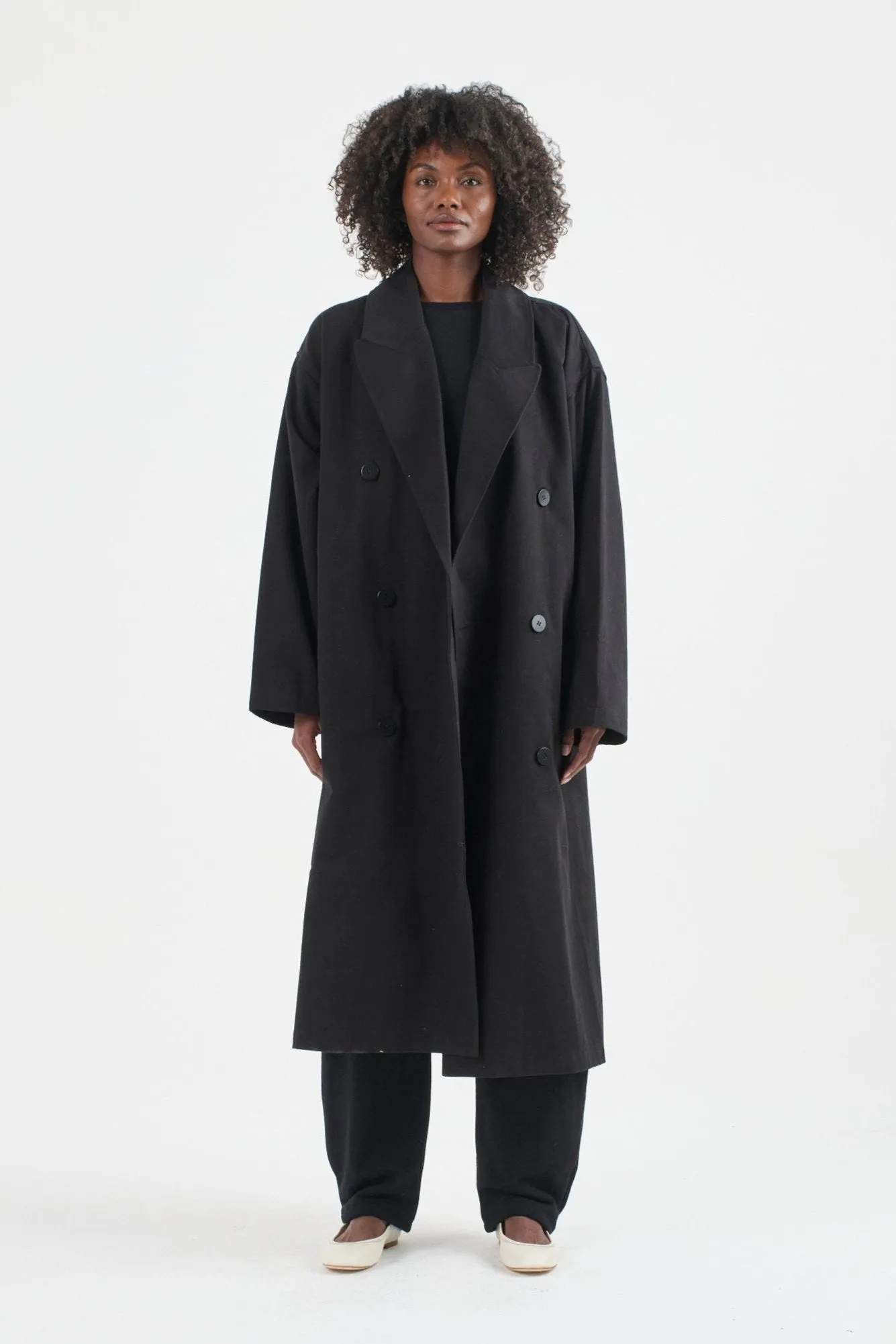 The Baggy Trench Coat in Black sold by Jamie Haller product image thumbnail 2
