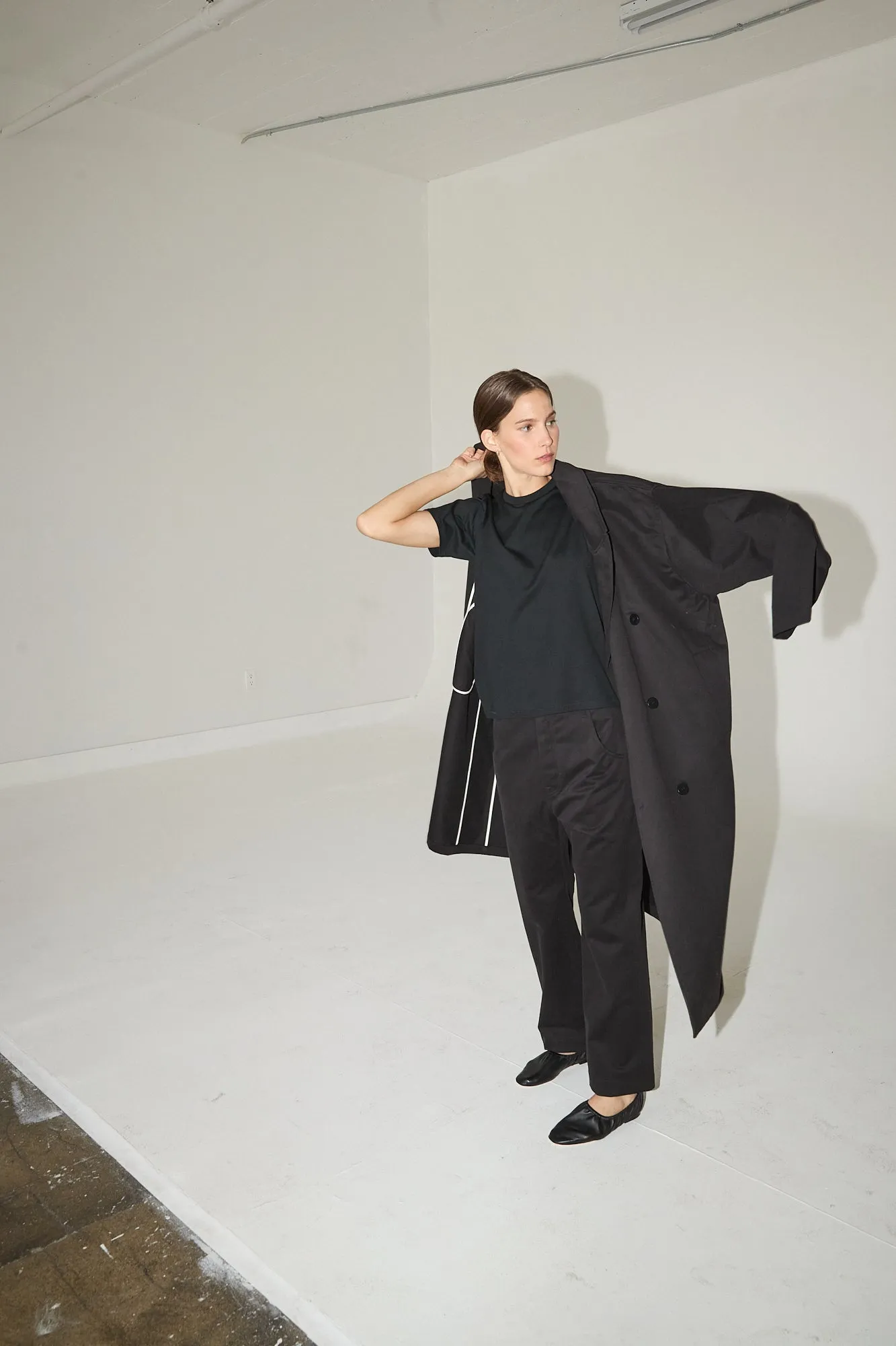 The Baggy Trench Coat in Black sold by Jamie Haller product image thumbnail 5