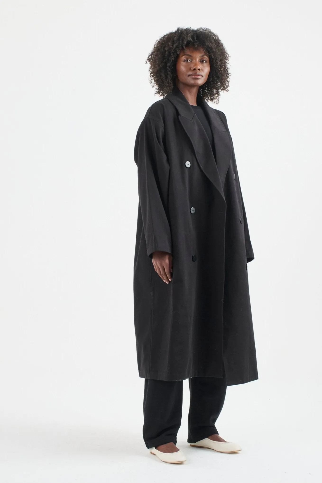The Baggy Trench Coat in Black sold by Jamie Haller product image thumbnail 3