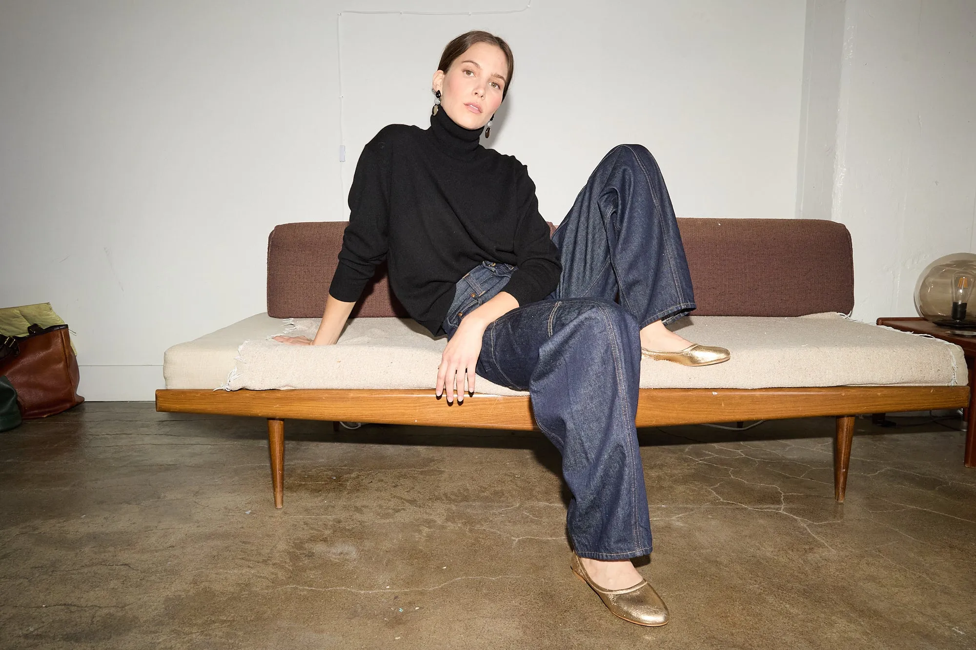 The Minimalist Slipper in Warm Gold sold by Jamie Haller product image thumbnail 4