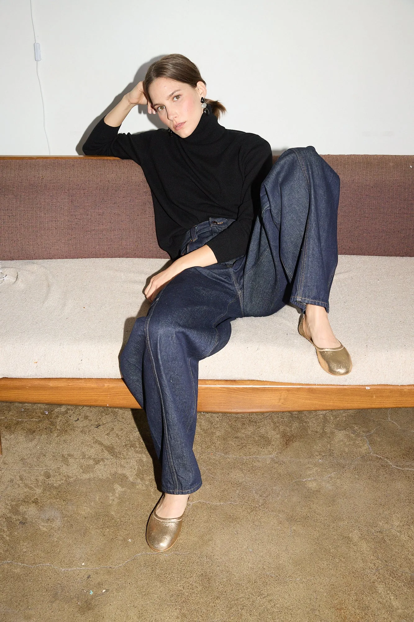 The Minimalist Slipper in Warm Gold sold by Jamie Haller product image thumbnail 2