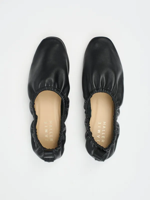 The Elastic Slipper in Black made by Jamie Haller