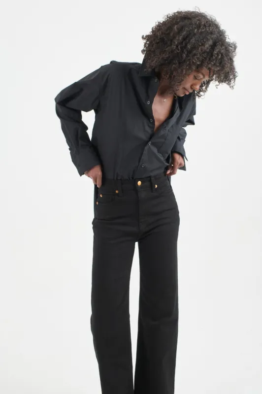 The Crease Jean in Black sold by Jamie Haller