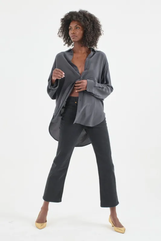 The Kenickie Jean in Washed Black made by Jamie Haller