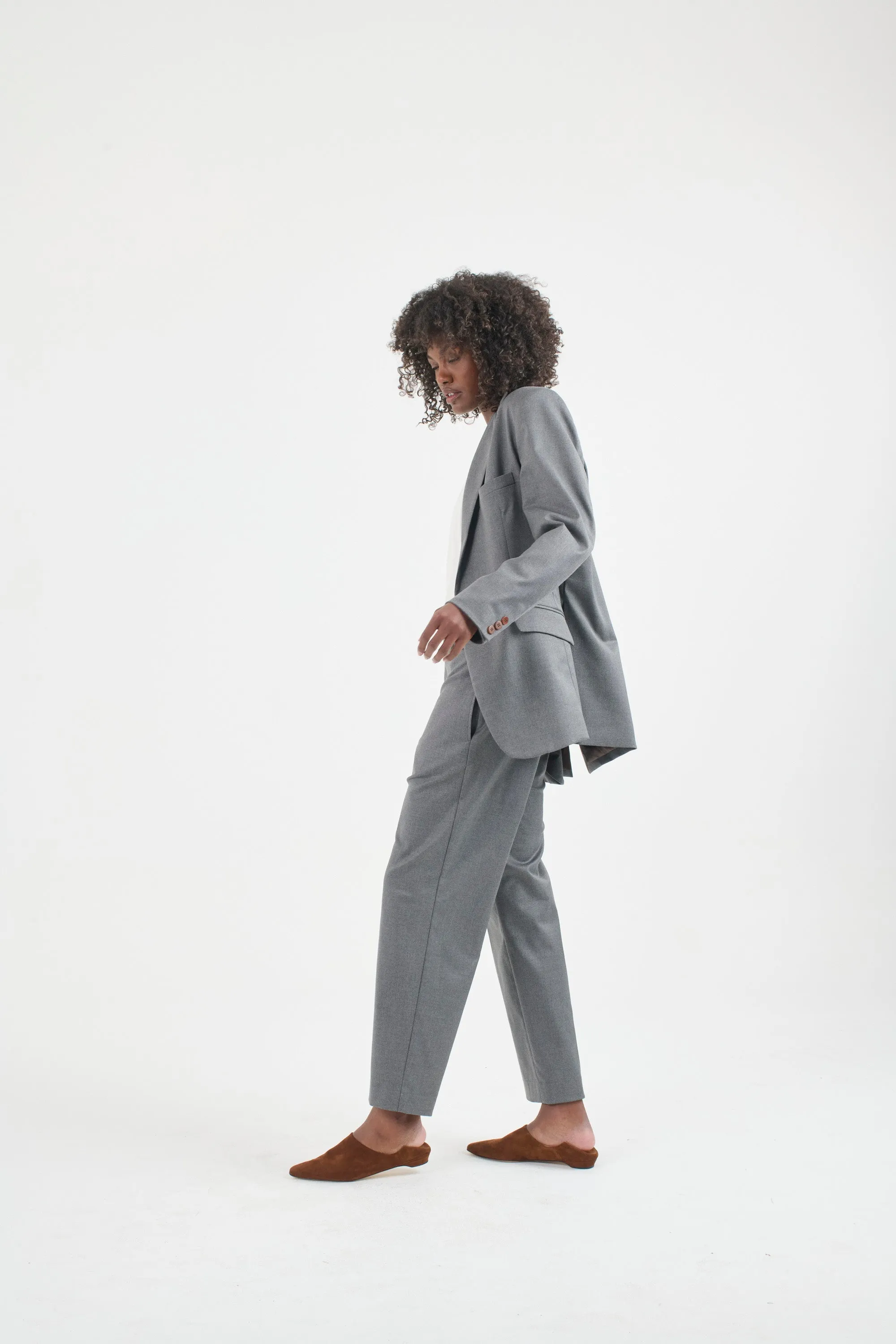 The Julius Blazer in Oxford Grey sold by Jamie Haller product image thumbnail 5