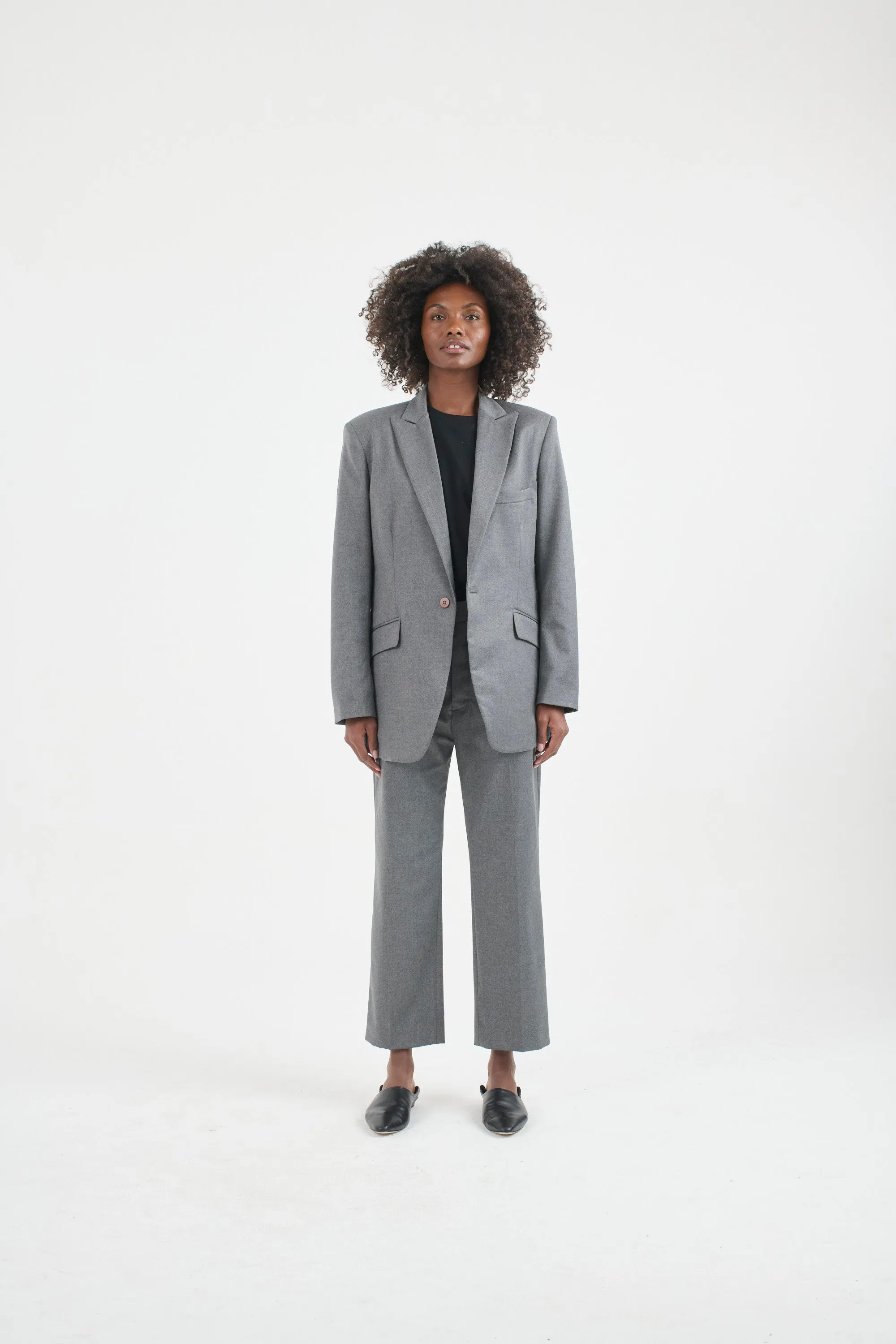 The Julius Blazer in Oxford Grey sold by Jamie Haller product image thumbnail 2