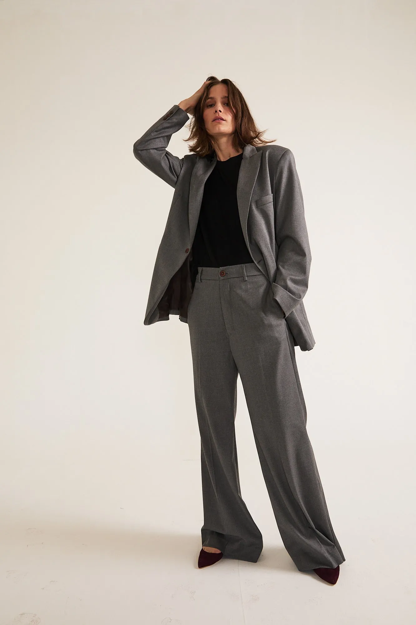 The Julius Blazer in Oxford Grey sold by Jamie Haller product image thumbnail 4