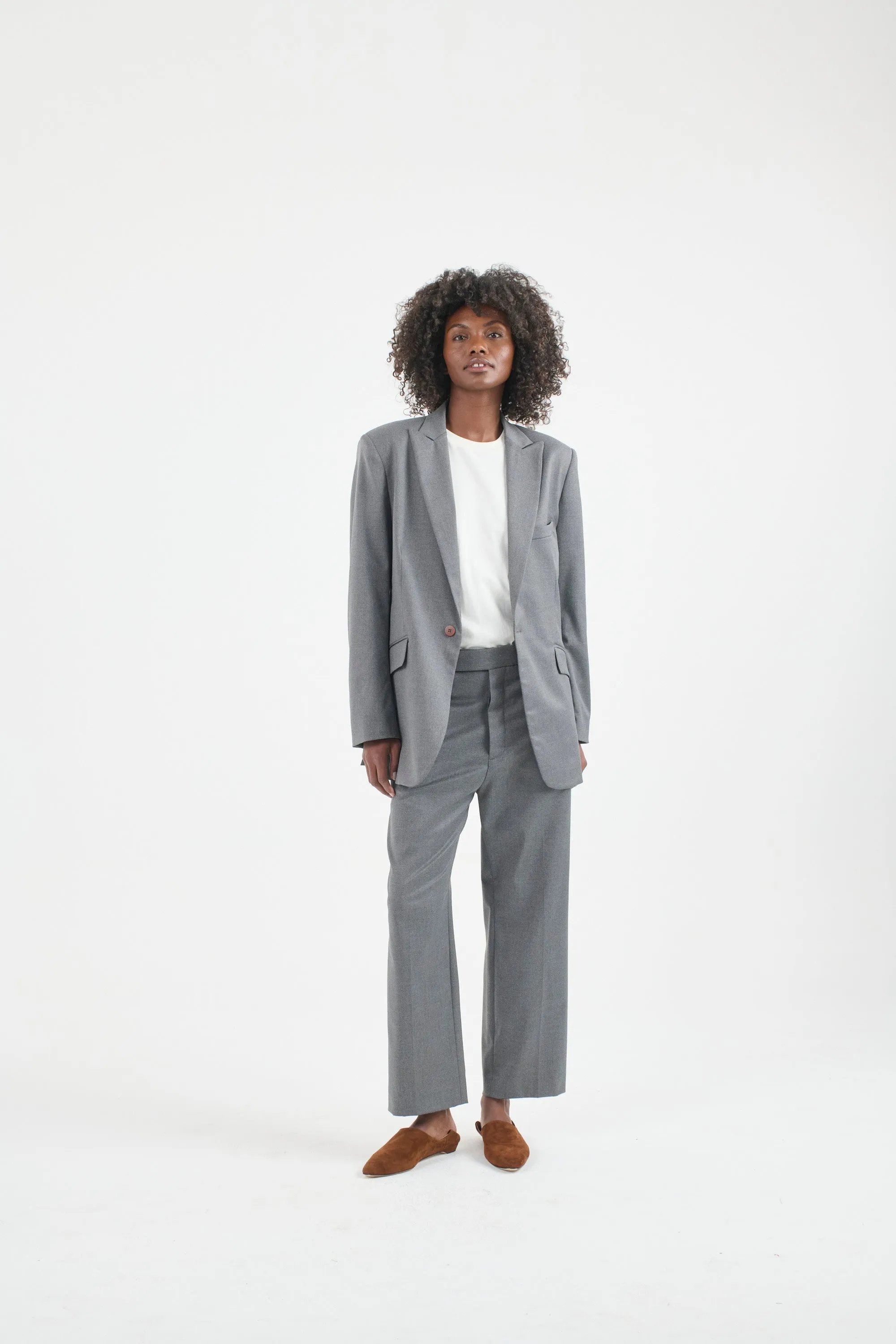 The Julius Blazer in Oxford Grey sold by Jamie Haller product image thumbnail 3