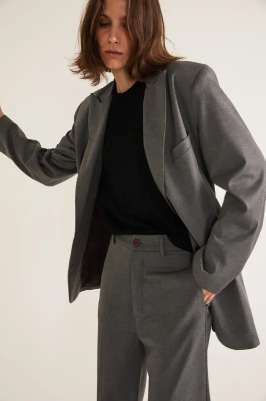 The Julius Blazer in Oxford Grey made by Jamie Haller