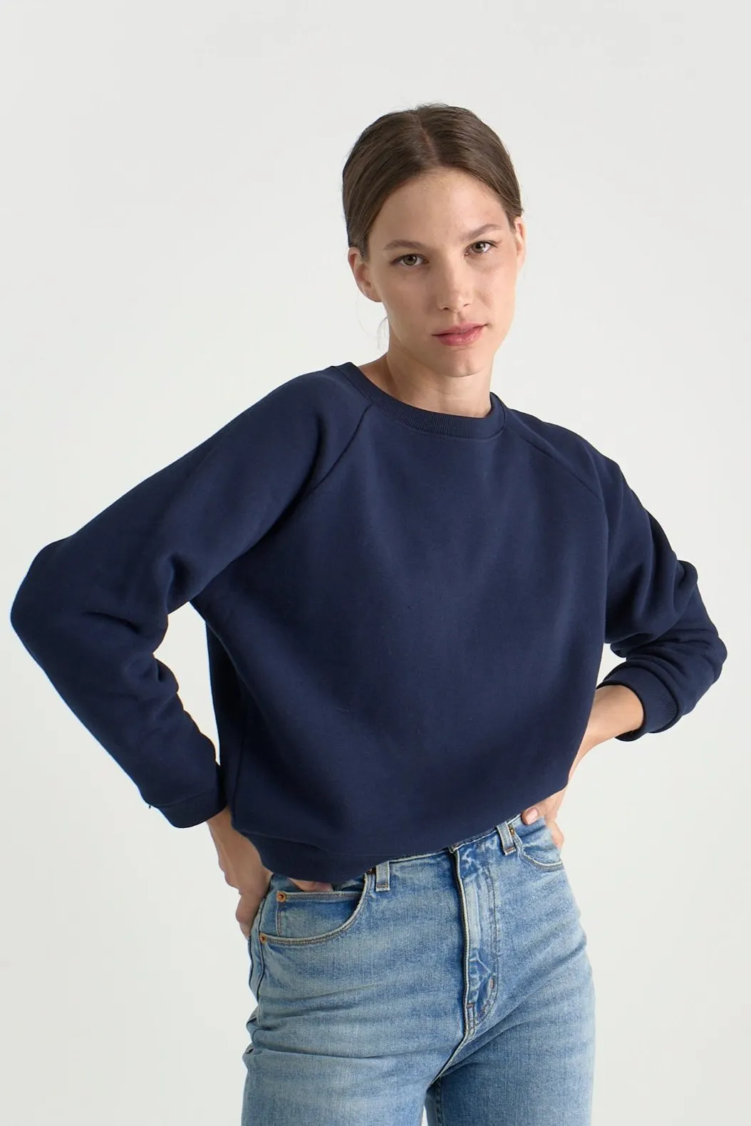The Daily Sweatshirt in Navy sold by Jamie Haller product image thumbnail 4