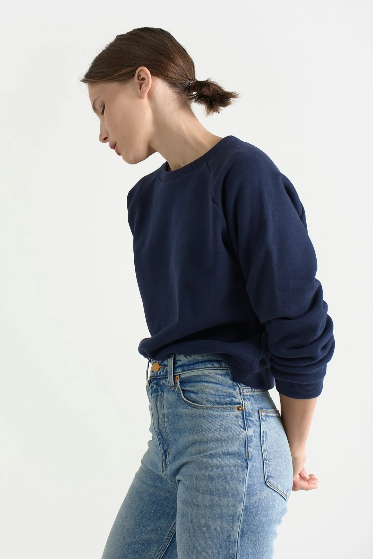 The Daily Sweatshirt in Navy sold by Jamie Haller product image thumbnail 5