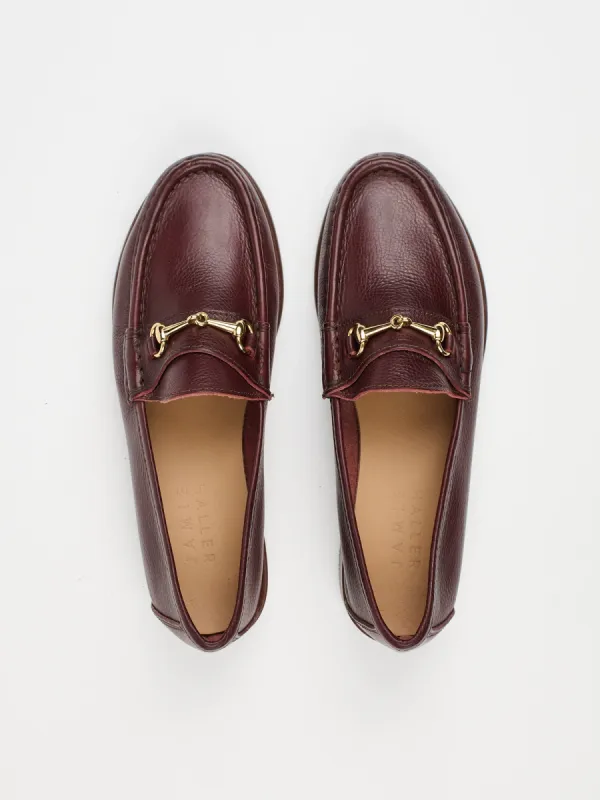 The Bit Loafer in Burgundy sold by Jamie Haller