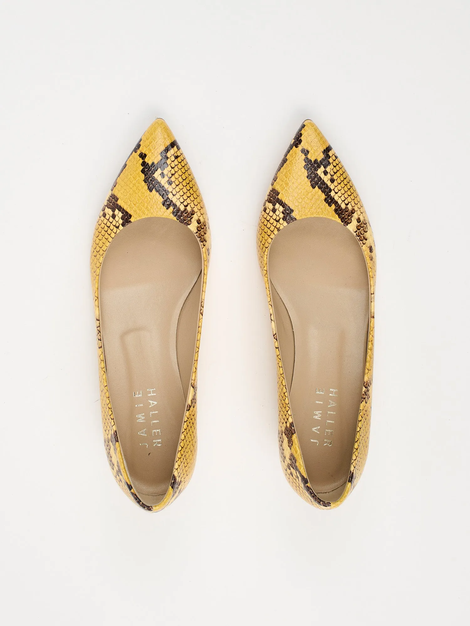 The Kitty Point Heel in Yellow sold by Jamie Haller