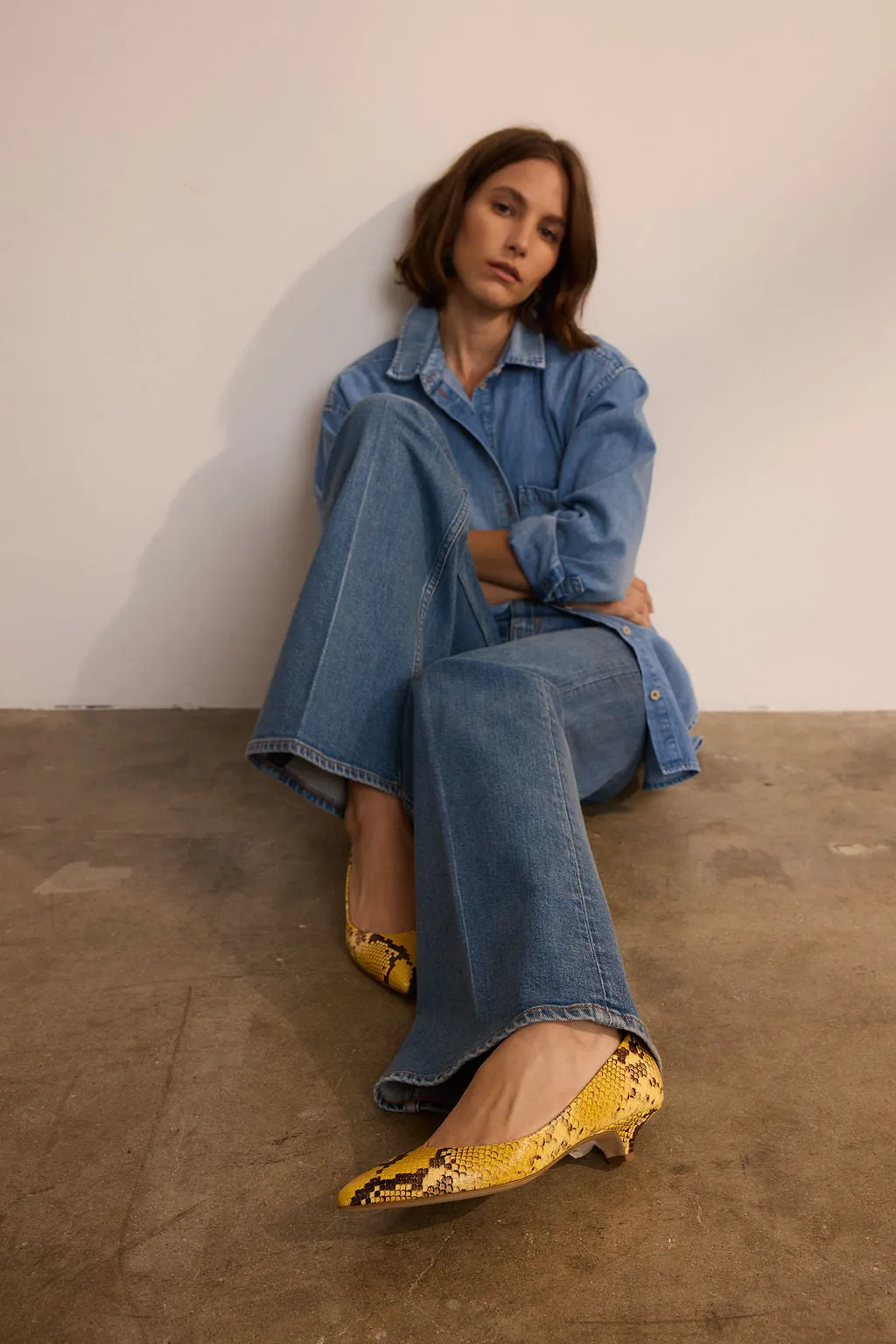 The Kitty Point Heel in Yellow sold by Jamie Haller product image thumbnail 4