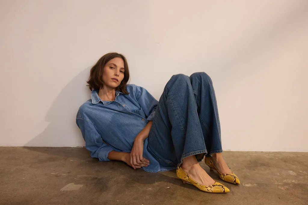 The Kitty Point Heel in Yellow sold by Jamie Haller product image thumbnail 5