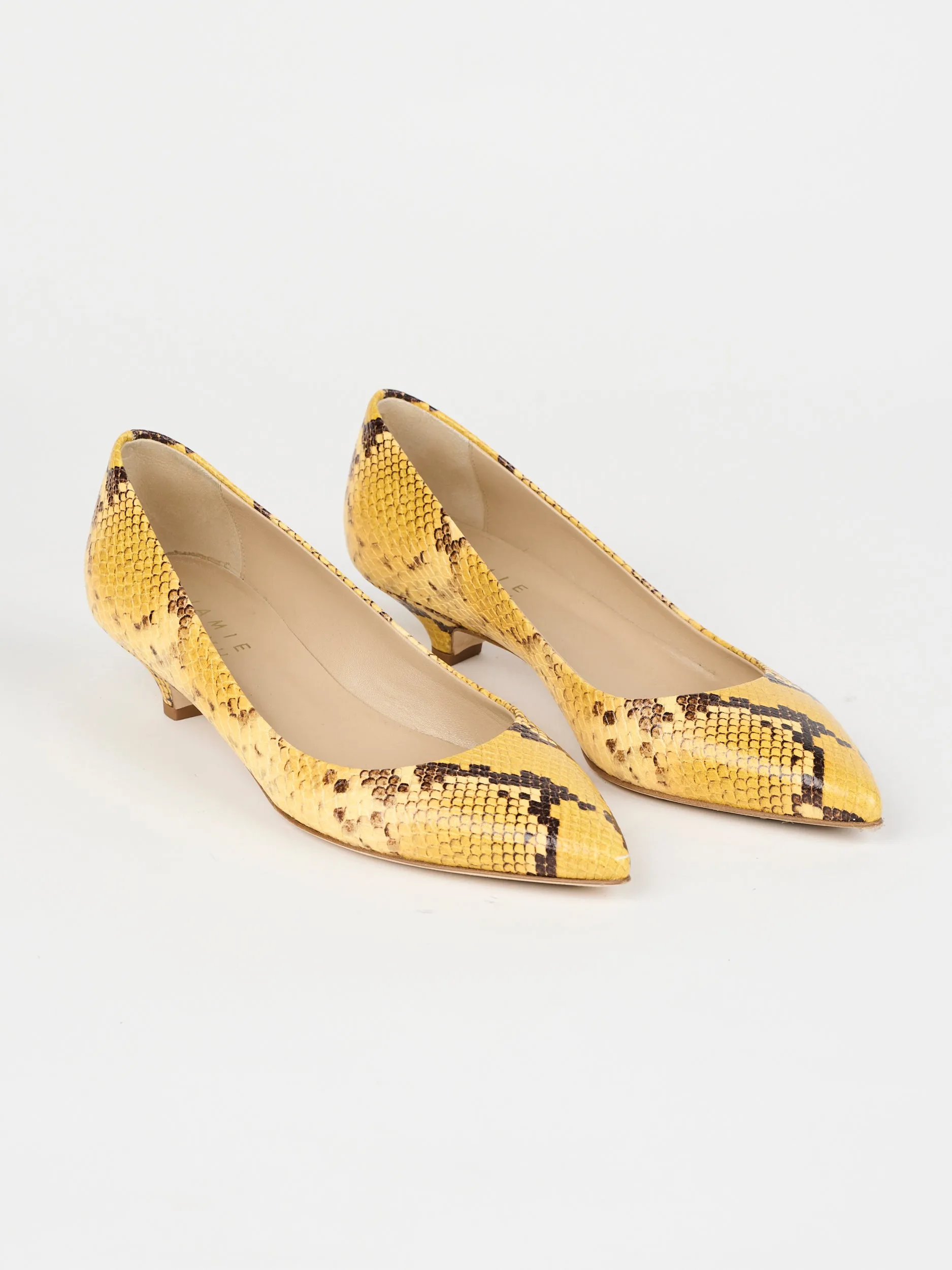 The Kitty Point Heel in Yellow sold by Jamie Haller product image thumbnail 3