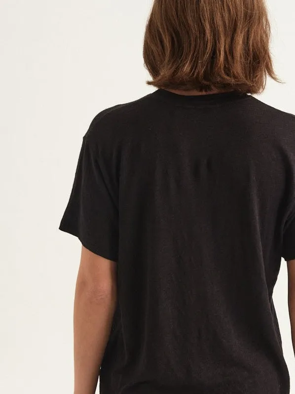 The Chameleon Tee Linen in Black sold by Jamie Haller product image thumbnail 4