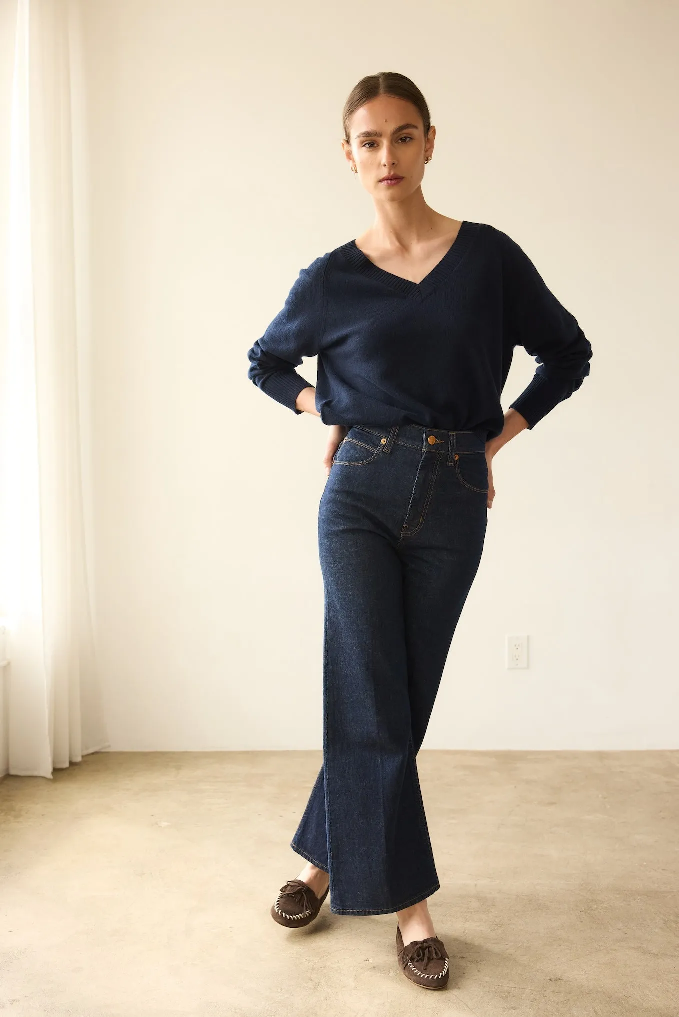 The Wide A Leg in Raw Rinse sold by Jamie Haller product image thumbnail 4