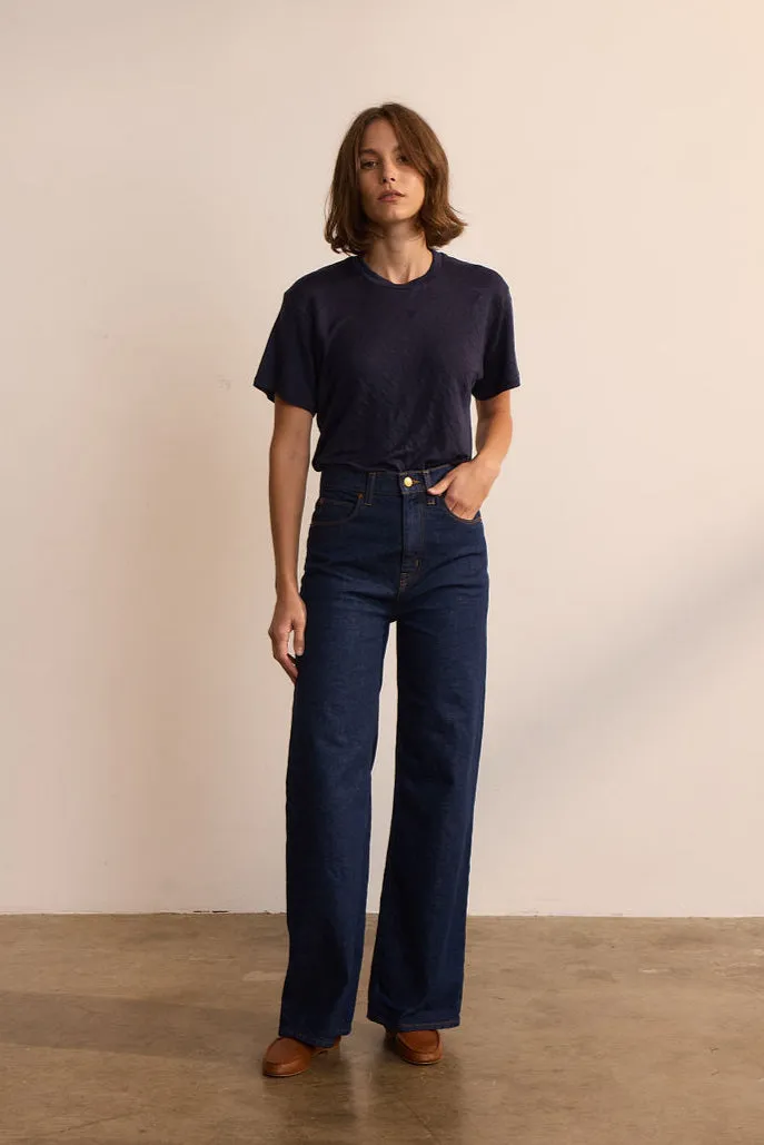 The Wide A Leg in Raw Rinse sold by Jamie Haller product image thumbnail 5