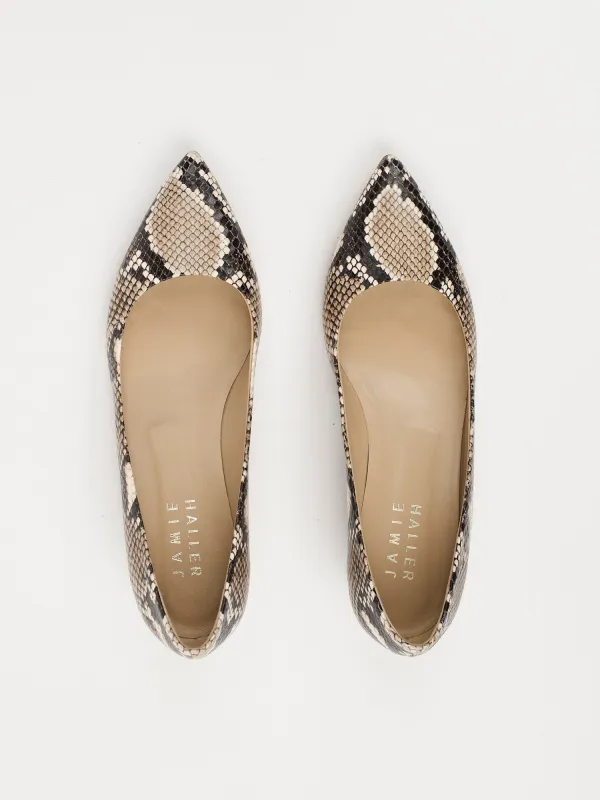 The Kitty Point Heel in Taupe sold by Jamie Haller
