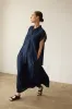 The Midi Swing Skirt in Navy sold by Jamie Haller