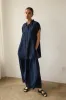 The Midi Swing Skirt in Navy sold by Jamie Haller