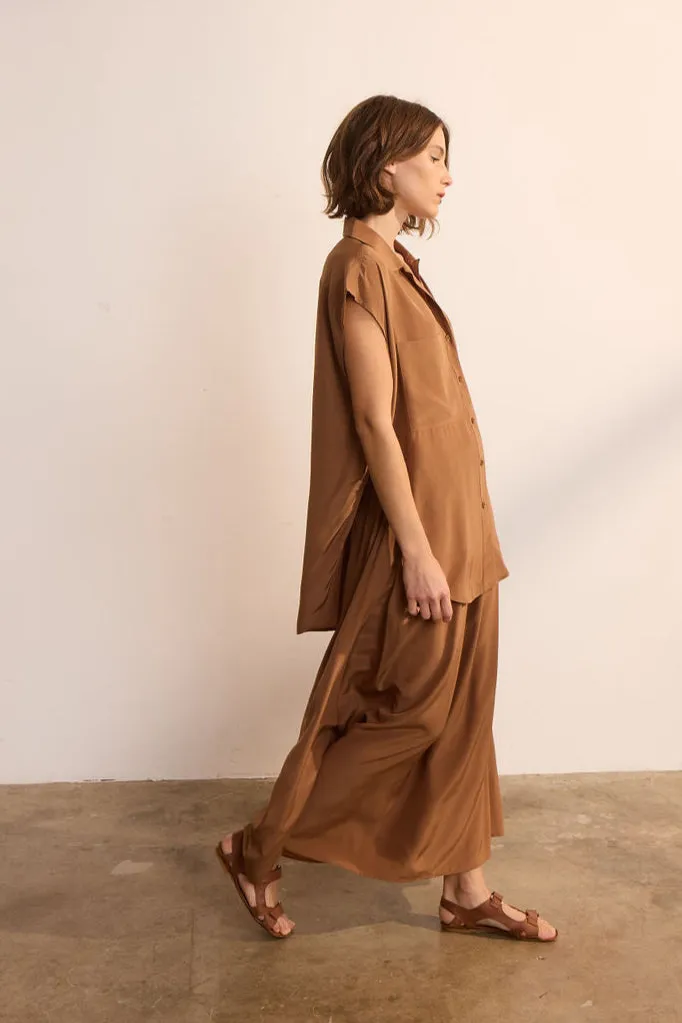 The Reiki Sleeveless Shirt in Clay sold by Jamie Haller product image thumbnail 3