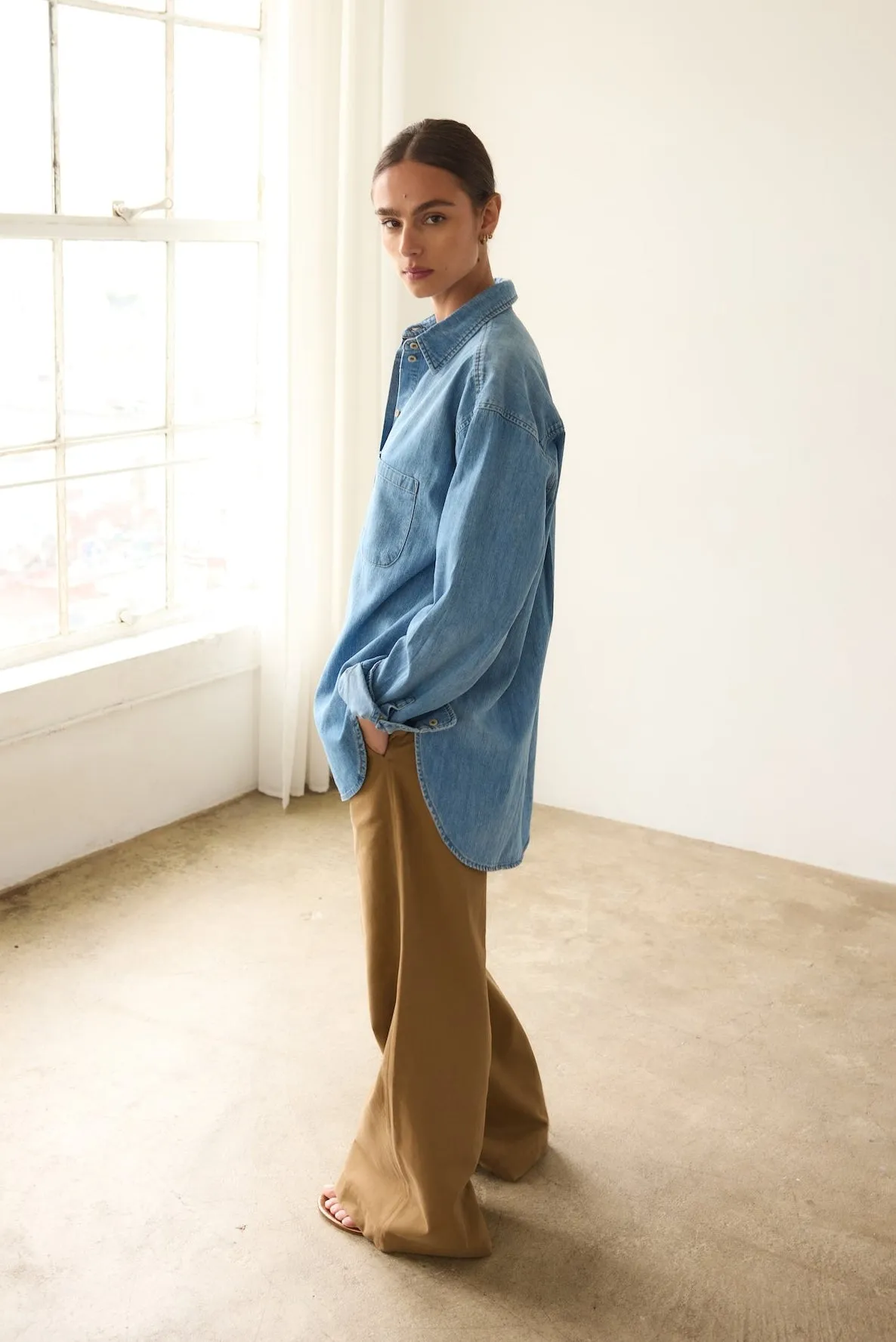 The Off Duty Trouser in Chestnut sold by Jamie Haller product image thumbnail 2