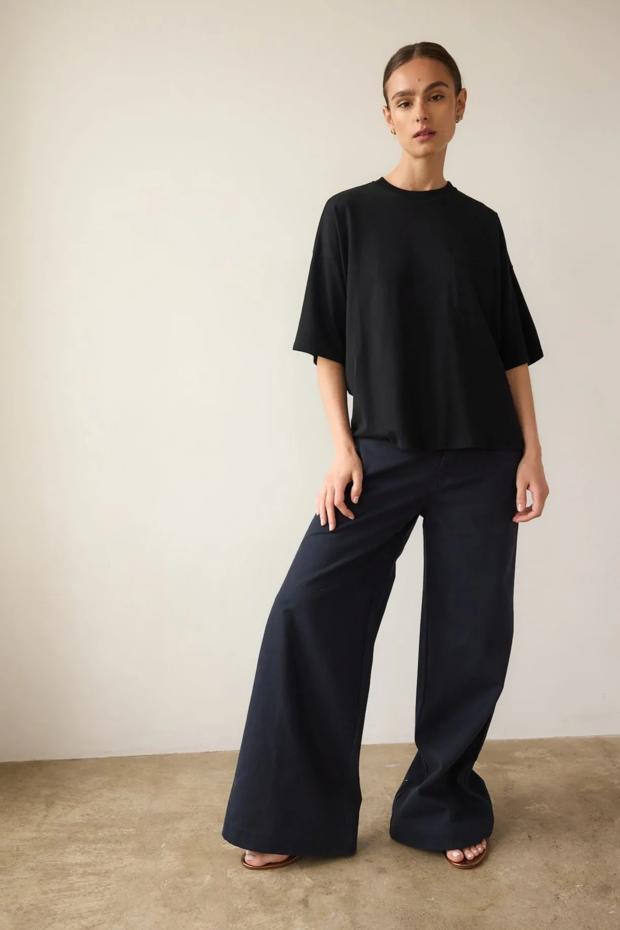 The Off Duty Trouser in Navy sold by Jamie Haller