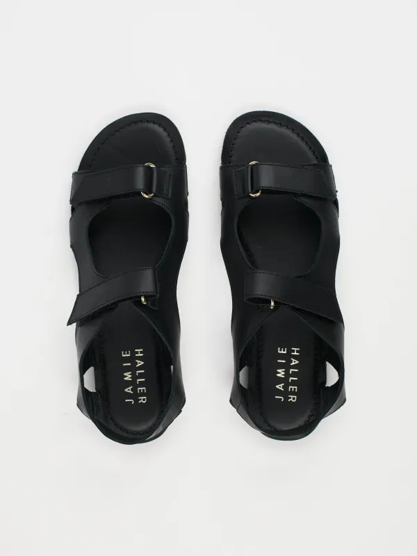 The Walking Sandal in Black sold by Jamie Haller