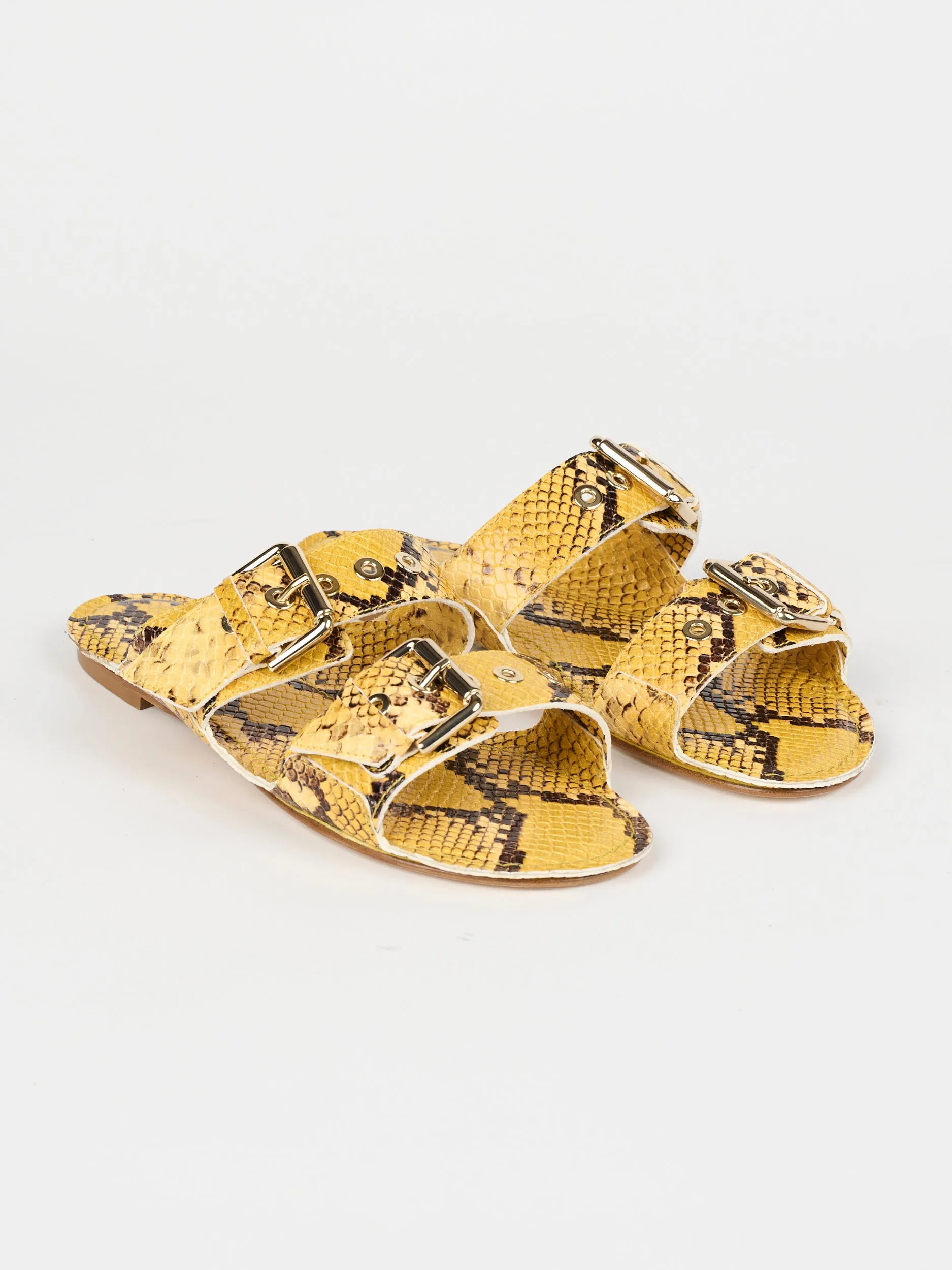 The Double Buckle Slide in Yellow sold by Jamie Haller product image thumbnail 3
