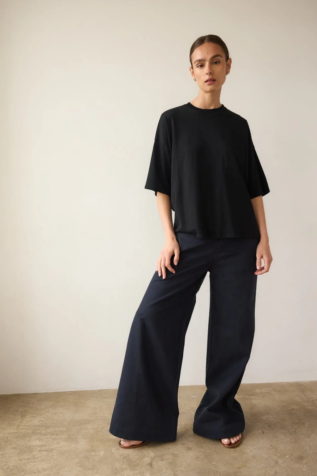 The Boxy Tee in Black sold by Jamie Haller product image thumbnail 4