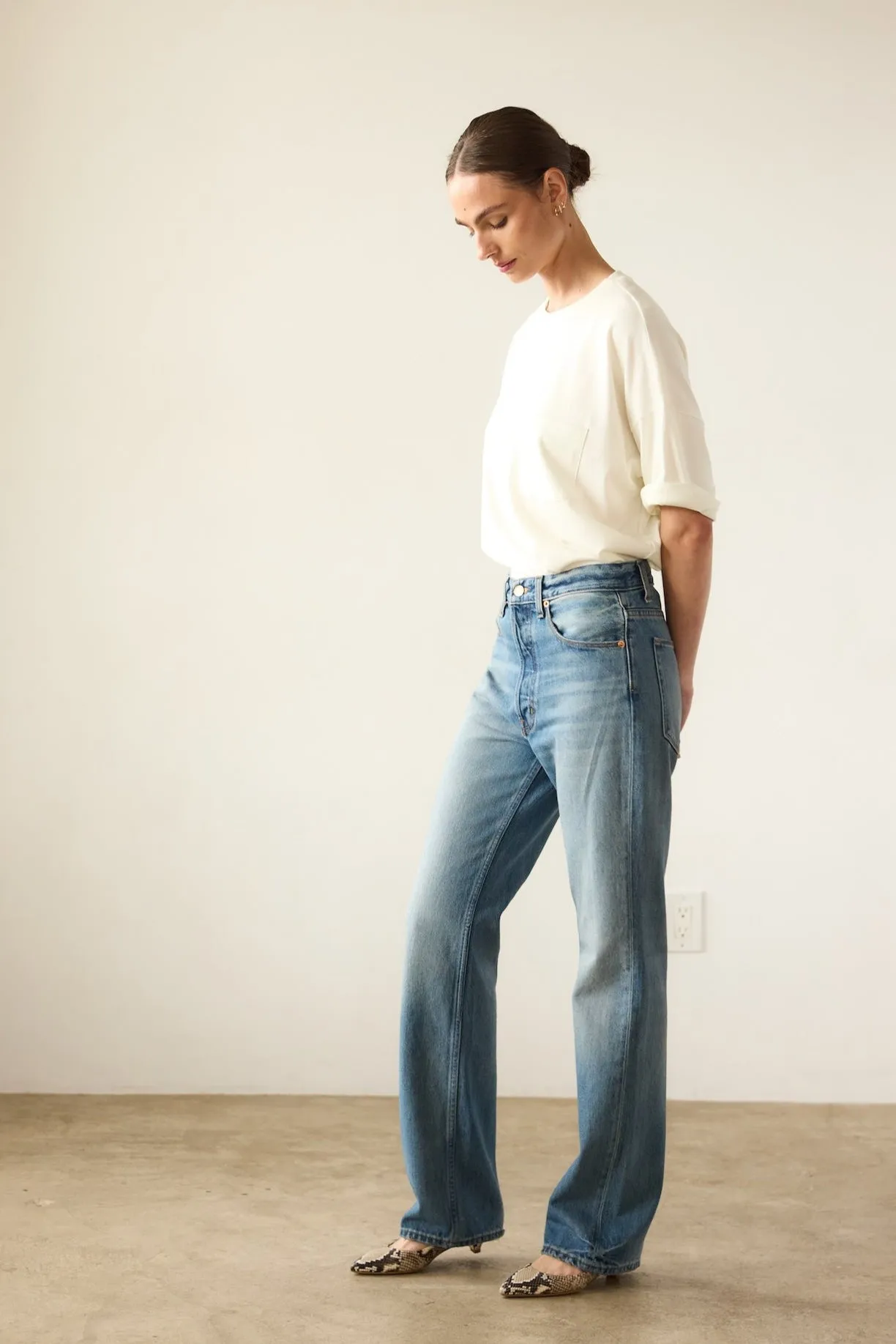 The Boxy Tee in Natural White sold by Jamie Haller product image thumbnail 5