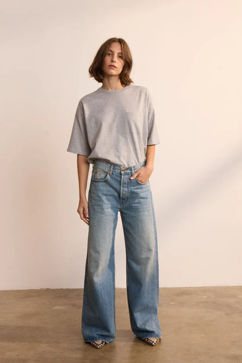 The Boxy Tee in Heather Grey sold by Jamie Haller product image thumbnail 5