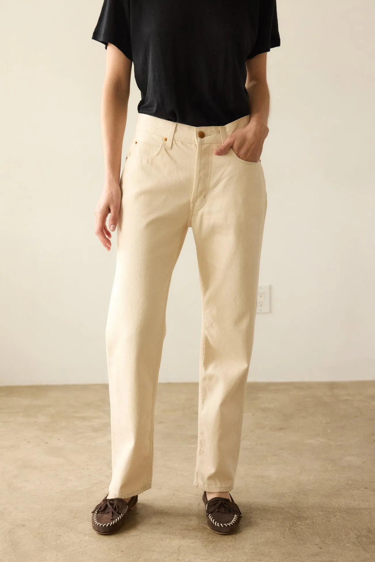 The Slouch in Ecru sold by Jamie Haller product image thumbnail 5