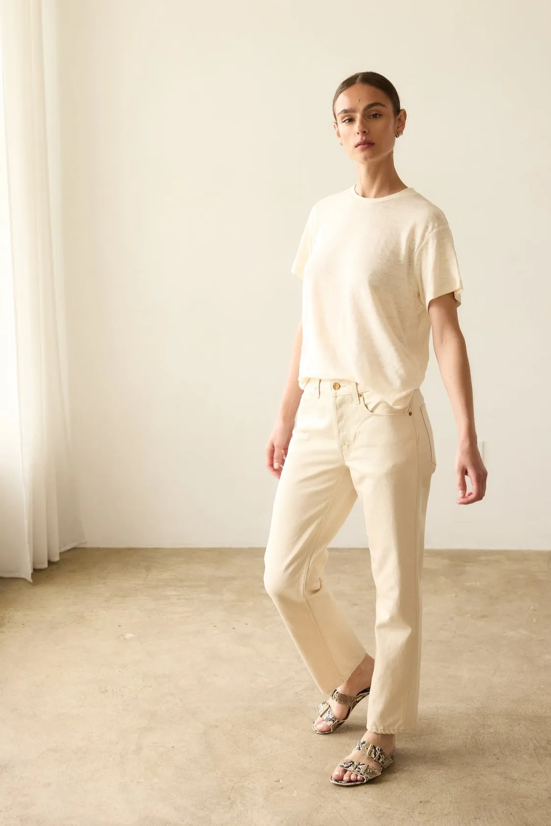 The Slouch in Ecru sold by Jamie Haller product image thumbnail 2