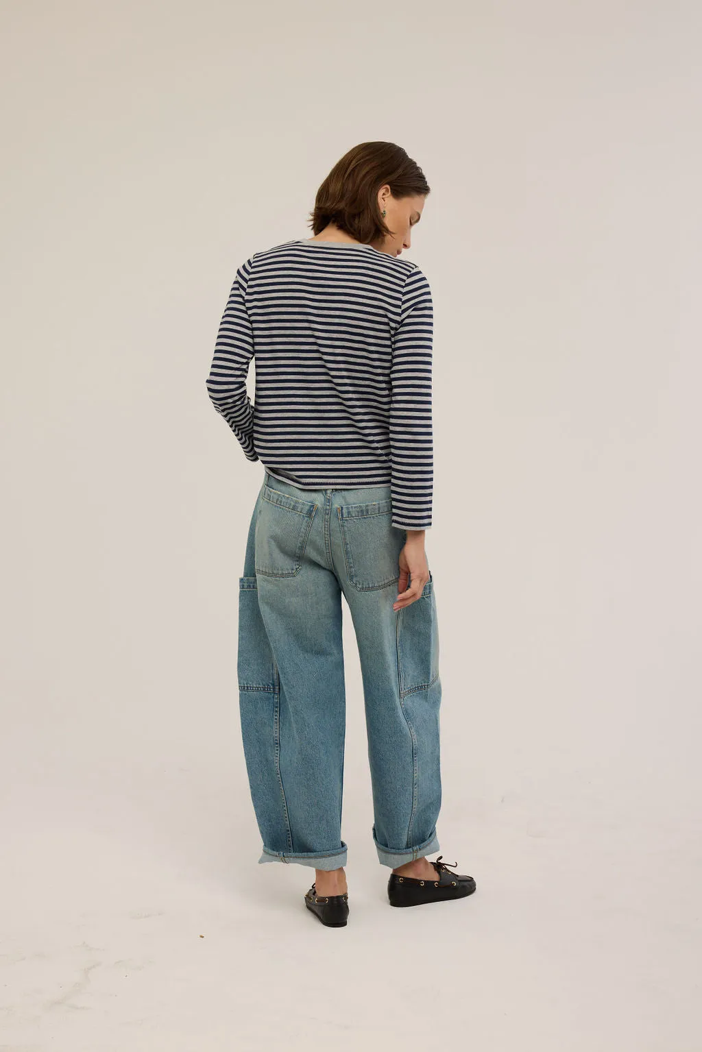 The Crop Painter in Worn Indigo sold by Jamie Haller product image thumbnail 2