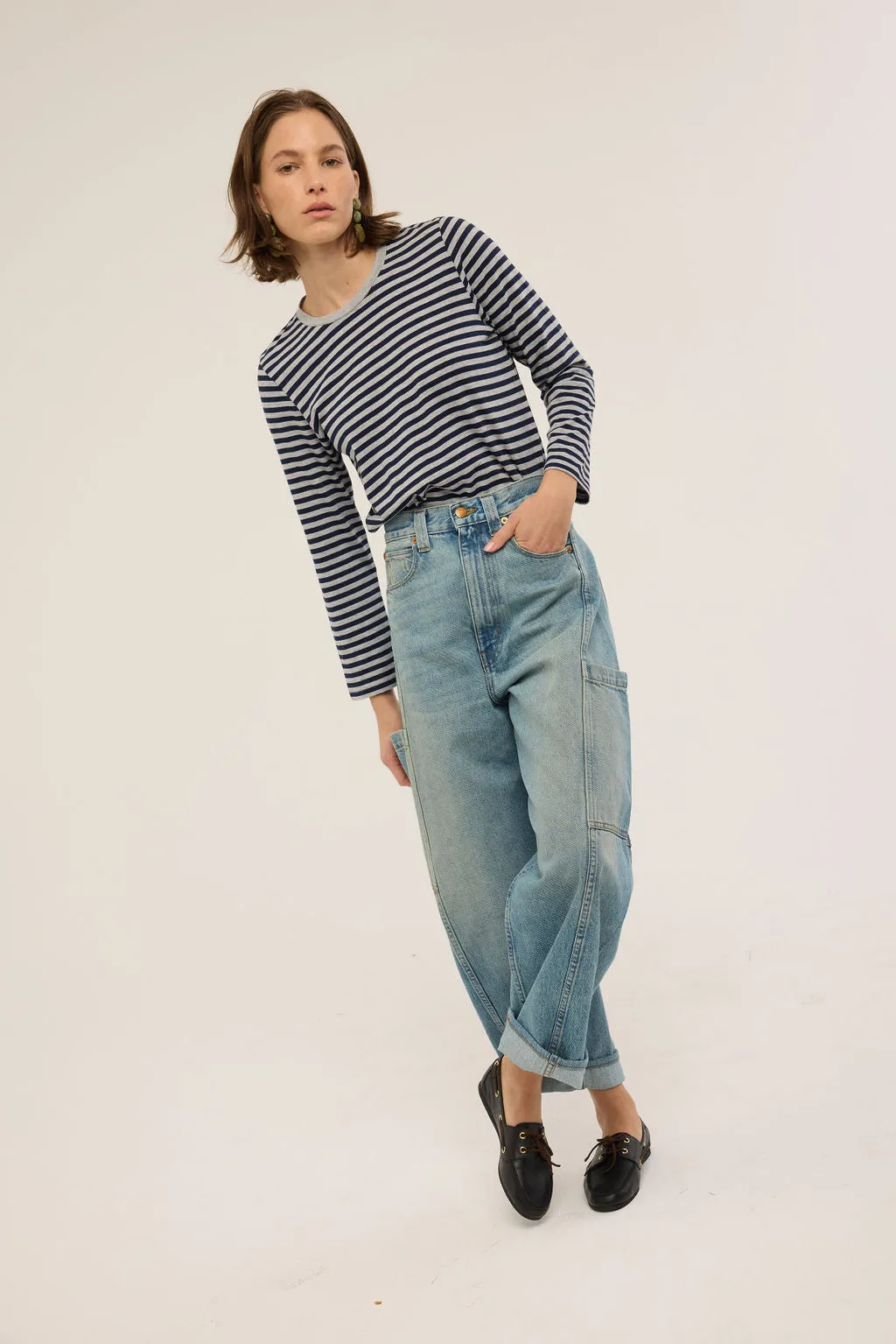 The Crop Painter in Worn Indigo sold by Jamie Haller product image thumbnail 4