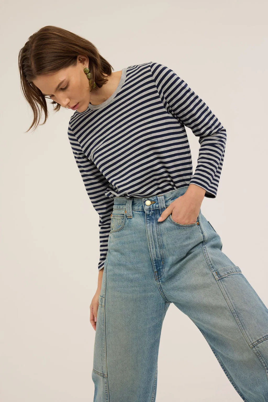 The Crop Painter in Worn Indigo sold by Jamie Haller product image thumbnail 3