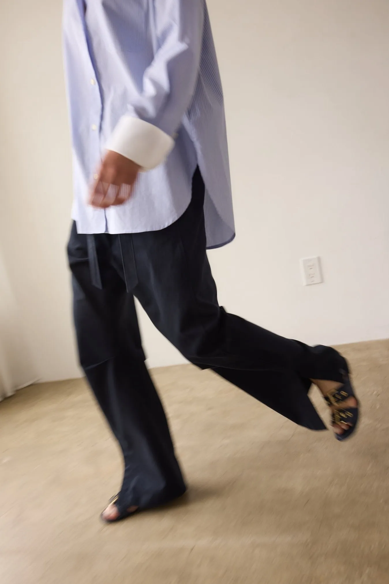 The Crosby Shirt in Blue Stripe sold by Jamie Haller product image thumbnail 2