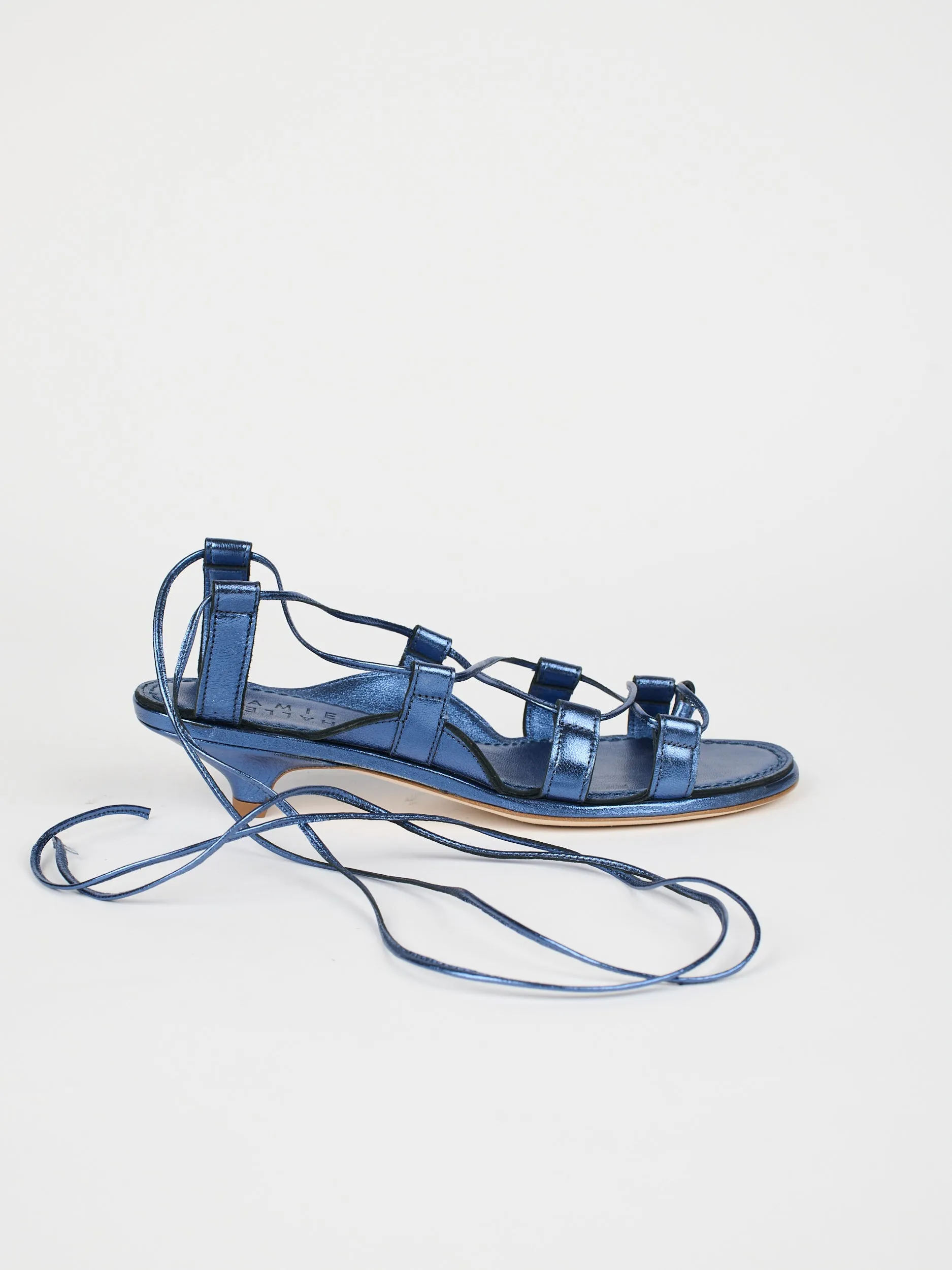 The Sparta Heel in Metallic Blue sold by Jamie Haller product image thumbnail 2