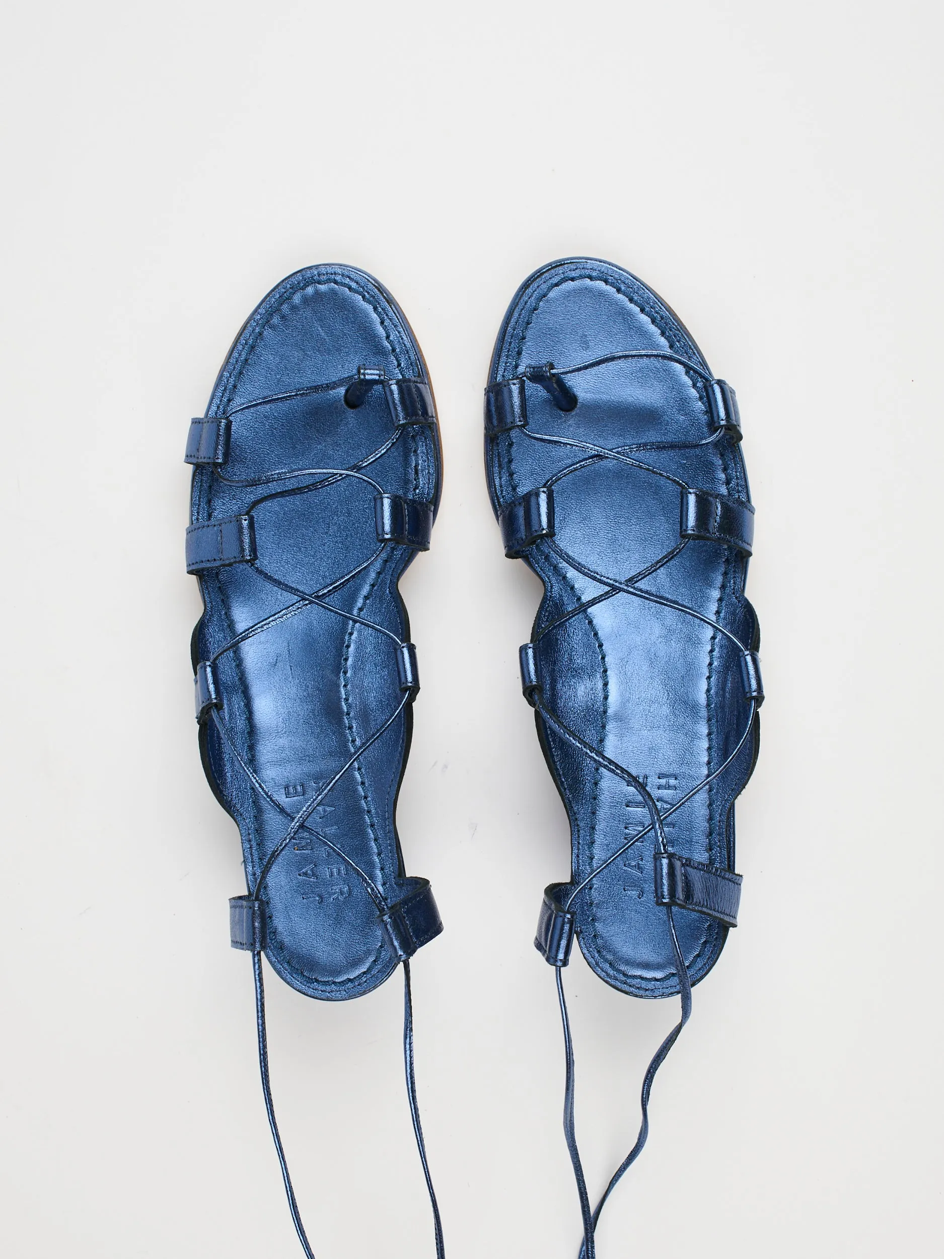 The Sparta Heel in Metallic Blue sold by Jamie Haller product image thumbnail 5