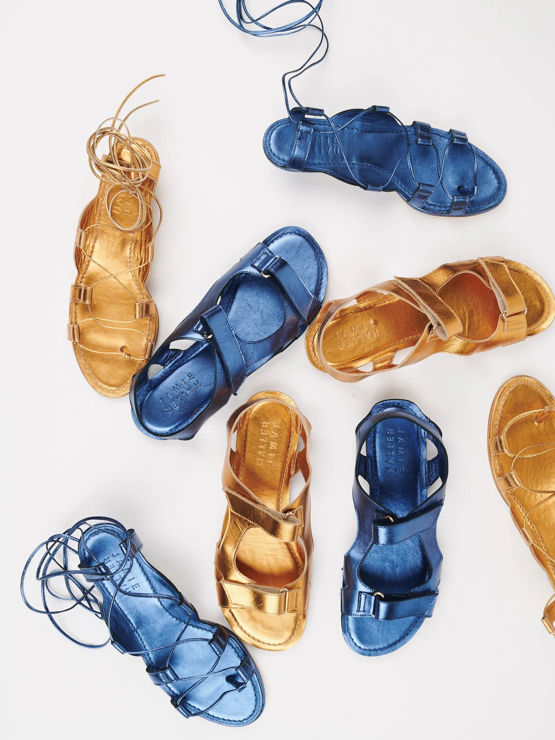 The Sparta Heel in Metallic Blue sold by Jamie Haller product image thumbnail 4