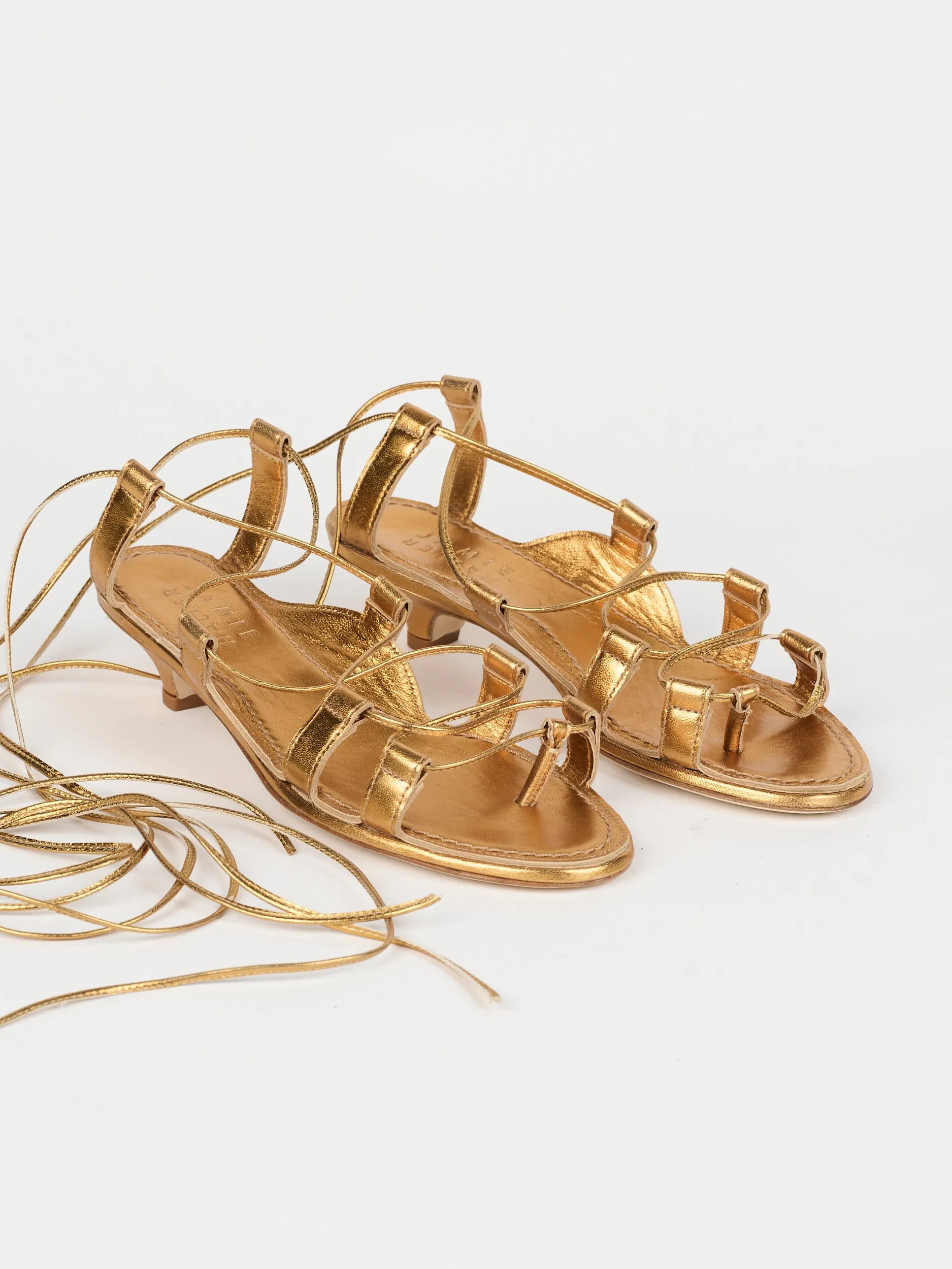 The Sparta Heel in Metallic Bronze sold by Jamie Haller product image thumbnail 2