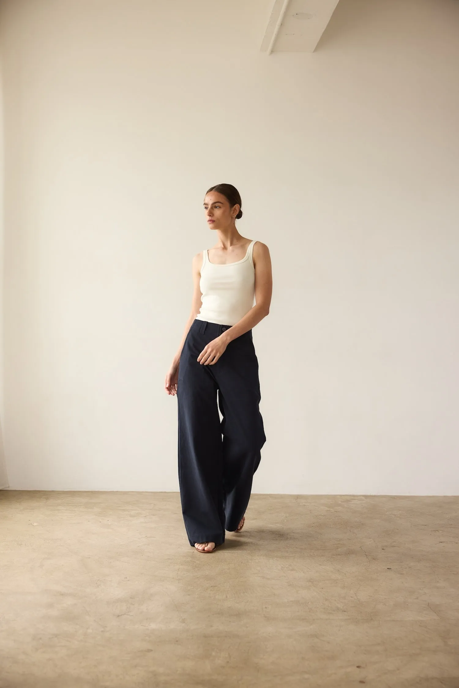 The Undershirt Rib Tank in Natural White sold by Jamie Haller product image thumbnail 4