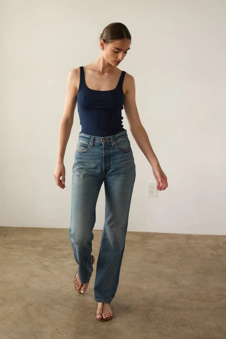 The Undershirt Rib Tank in Navy sold by Jamie Haller product image thumbnail 4